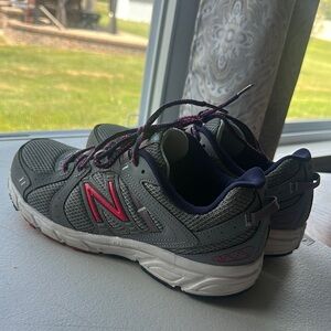 New Balance Gray and Pink Running Shoes